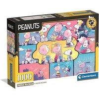 CLEMENTONI 37070 Puzzle 1000 Teile Peanuts Collection Compact Peanuts von Clementoni