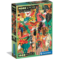 CLEMENTONI 37073 Puzzle 1000 Teile More is More Collection Compact Animal&Botanics von Clementoni