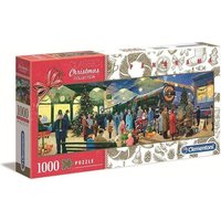 CLEMENTONI 39577 Puzzle 1.000 Teile Panorama - Christmas Collection von Clementoni