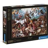 CLEMENTONI 39662 Puzzle 1000 Teile Museum Collection - Bruegel - Der Sturz der rebellierenden Engel von Clementoni