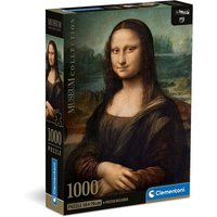 CLEMENTONI 39708 Puzzle 1000 Teile Musee du Louvre Compact - Leonardo - Mona Lisa von Clementoni
