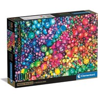 CLEMENTONI 39780 Puzzle 1000 Teile Colorboom Collection Compact Murmeln von Clementoni