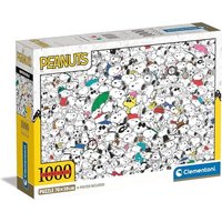 CLEMENTONI 39804 Puzzle 1000 Teile Peanuts Collection Impossible Compact von Clementoni