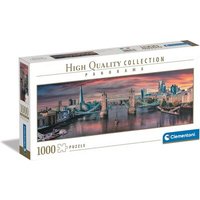 CLEMENTONI 39837 Puzzle 1000 Teile Panorama High Quality Collection - Entlang der Themse von Clementoni