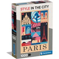 CLEMENTONI 39843 Puzzle 1000 Teile Style in the City Collection Compact von Clementoni
