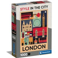 CLEMENTONI 39844 Puzzle 1000 Teile Style in the City Collection Compact von Clementoni