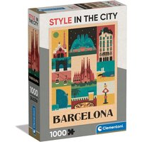 CLEMENTONI 39847 Puzzle 1000 Teile Style in the City Collection Compact von Clementoni