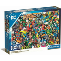 CLEMENTONI 39863 Puzzle 1000 Teile DC Comics Collection Impossible Compact von Clementoni