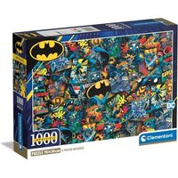 CLEMENTONI 39906 Puzzle 1000 Teile Batman Collection Impossible Compact von Clementoni