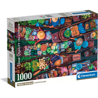 CLEMENTONI 39932 Puzzle 1000 Teile High Quality Collection Compact Thai Floating Market von Clementoni