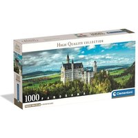 CLEMENTONI 39940 Puzzle 1000 Teile High Quality Collection Panorama Compact Neuschwanstein von Clementoni