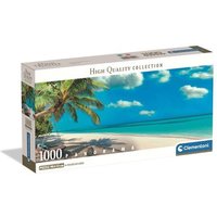 CLEMENTONI 39941 Puzzle 1000 Teile High Quality Collection Panorama Compact Schaukel am Strand von Clementoni