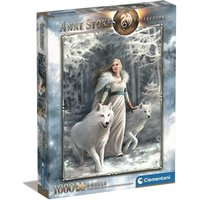 CLEMENTONI 39957 Puzzle 1000 Teile Anne Stokes Collection Compact Winterwächterinnen von Clementoni