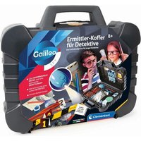 CLEMENTONI 59414 Ermittler-Koffer für Detektive Spannendes Detektiv-Set von Clementoni