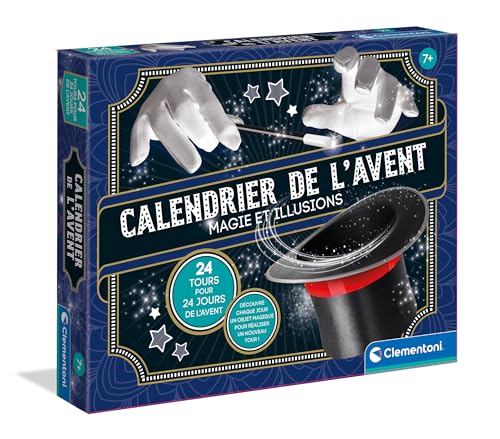 Clementoni - Zauberer Adventskalender – ab 7 Jahren – Thema Magie & Illusionen 24 Tage: 24 verschiedene Runden – inklusive illustriertem Handbuch – Lernspiele für Kinder – Zauberset Clementoni - Zauberer Adventskalender – ab 7 Jahren – Thema Magie & Illusionen 24 Tage: 24 verschiedene Runden – inklusive illustriertem Handbuch – Lernspiele für Kinder – Zauberset von Clementoni