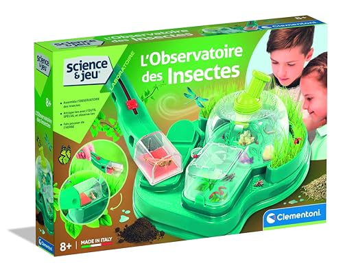 CLEMENTONI - Das Insektenbeobachtungsspiel – Wissenschaftliches Set zur Beobachtung der Natur ab 7 Jahren – Lupe, Beobachtungsbox und Karteikarten – Biologie-Spiel für neugierige Kinder CLEMENTONI - Das Insektenbeobachtungsspiel – Wissenschaftliches Set zur Beobachtung der Natur ab 7 Jahren – Lupe, Beobachtungsbox und Karteikarten – Biologie-Spiel für neugierige Kinder von Clementoni