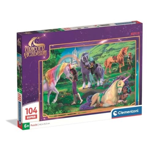 Clementoni 104 SUPER Unicorn Academy 2 – Puzzle von Clementoni