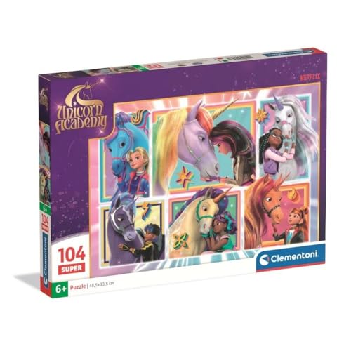 Clementoni 104 SUPER Unicorn Academy 3 – Puzzle von Clementoni