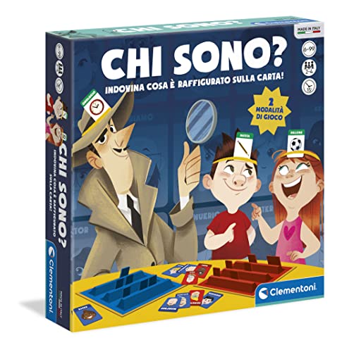Clementoni 11920 – Chi sono? Gesellschaftsspiel (italienische Version) von Clementoni