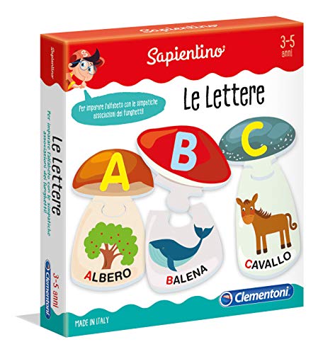 Clementoni 11957 – Lernspiel, Buchstaben (Le Lettere), Mehrfarbig von Clementoni