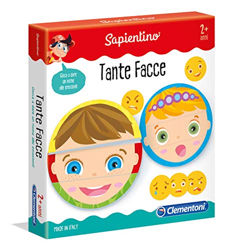 Clementoni 11957 Tante Facce Puzzles Lernspiel, Single, Mehrfarbig von Clementoni