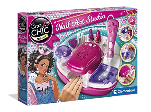 Clementoni 15174 Crazy Chic – Superstar Nageldesign, Kreativspielzeug für farbenfrohe Nailart, funkelndes Maniküre-Set mit bunten Nagellacken, Kinder ab 6 Jahren Clementoni 15174 Crazy Chic – Superstar Nageldesign, Kreativspielzeug für farbenfrohe Nailart, funkelndes Maniküre-Set mit bunten Nagellacken, Kinder ab 6 Jahren von Clementoni