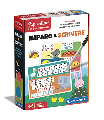 Clementoni 16142, Sapientino, Lernen, Schreiben, abwischbare Tafel, Lernspiel für 5 Jahre, Play for Future, Mehrfarbig, M Clementoni 16142, Sapientino, Lernen, Schreiben, abwischbare Tafel, Lernspiel für 5 Jahre, Play for Future, Mehrfarbig, M von Clementoni