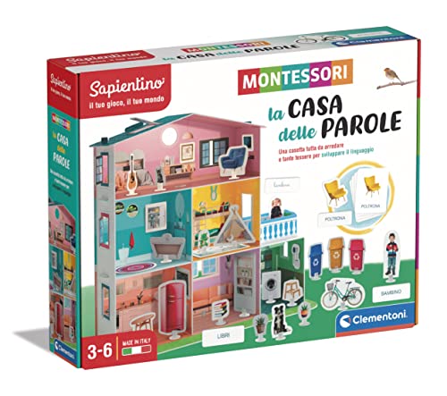 Clementoni - 16343 - Sapientino Montessori - Das Haus der Worte - Haus Montessori, Lernspiel mit illustrierten Fliesen, Spiel Montessori 3 Jahre - Made in Italy Clementoni - 16343 - Sapientino Montessori - Das Haus der Worte - Haus Montessori, Lernspiel mit illustrierten Fliesen, Spiel Montessori 3 Jahre - Made in Italy von Clementoni