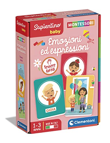 Clementoni 16435 Sapientino Baby Emozioni und Ausdrücke-Lernspiel 1 Jahr-Flashcards Montessori-Made in Italy, Italienisch, M Clementoni 16435 Sapientino Baby Emozioni und Ausdrücke-Lernspiel 1 Jahr-Flashcards Montessori-Made in Italy, Italienisch, M von Clementoni