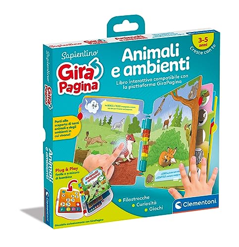Clementoni - Sapientino Elektronische Tiere und Umgebungen für Kinder, kompatibel mit Seitenwand, Lernspiel für 2 Jahre, Hörbuch Lernen, Ansatz zum Lesen, Farbe Italienisch, 16643 Clementoni - Sapientino Elektronische Tiere und Umgebungen für Kinder, kompatibel mit Seitenwand, Lernspiel für 2 Jahre, Hörbuch Lernen, Ansatz zum Lesen, Farbe Italienisch, 16643 von Clementoni