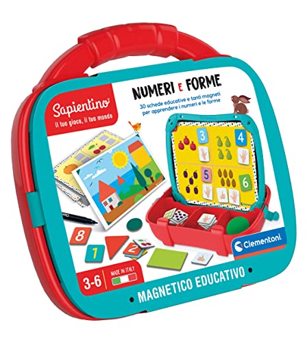 Clementoni 16715 Sapientino Magnetkoffer Formen-Lernspiel zum Lernen von Zahlen, Magnetpinnwand, Kinderspiel 3-6 Jahre, Made in Italy, Mehrfarbig, Medio Clementoni 16715 Sapientino Magnetkoffer Formen-Lernspiel zum Lernen von Zahlen, Magnetpinnwand, Kinderspiel 3-6 Jahre, Made in Italy, Mehrfarbig, Medio von Clementoni