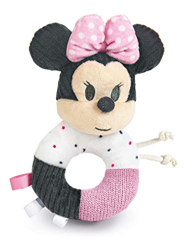 Clementoni 17338 Clementoni-17338-Disney Baby Minnie Maraca Soft Ring Rasseln - Spielzeug für Kleinkinder - Geeignet ab 0 Monaten - Maschinenwaschbar, Mehrfarbig von Clementoni