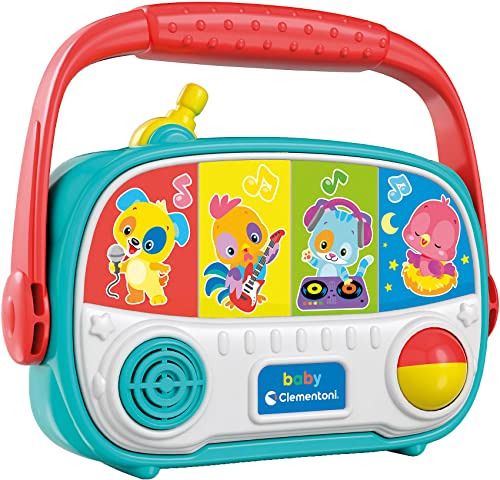 Clementoni 17459 Mein erstes Radio Babyspielzeug, Lernspielzeug – ab 10 Monaten, Mehrfarbig, One Size von Clementoni