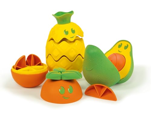 Clementoni 17686 Baby Clementoni – Logikspiel Früchte-Set, farbenfrohes Spielzeug mit drei Früchten zum Zusammenbauen, Motorikspielzeug für Kleinkinder ab 12 Monaten von Clementoni