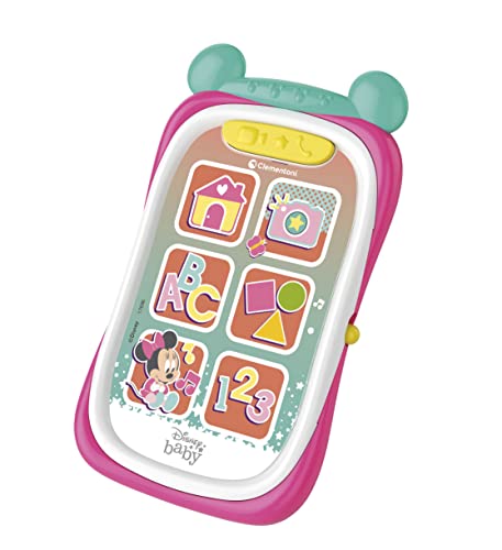 Clementoni 17696 Disney Baby Minnie Spielzeugtelefon Kinder 9 Monate, erstes Smartphone, Lernelektronisches Spiel, Mehrfarbig, S Clementoni 17696 Disney Baby Minnie Spielzeugtelefon Kinder 9 Monate, erstes Smartphone, Lernelektronisches Spiel, Mehrfarbig, S von Clementoni
