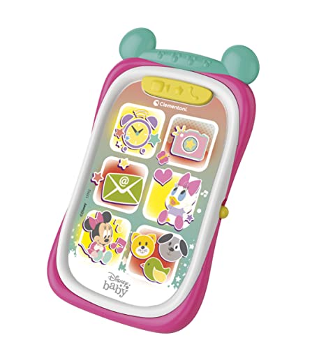 Clementoni 17712 Disney Baby – Baby Minnie Smartphone, Kinderhandy mit Licht- und Soundeffekten, interaktives Babyspielzeug für Kleinkinder von 9-36 Monaten, Multicolour, M Clementoni 17712 Disney Baby – Baby Minnie Smartphone, Kinderhandy mit Licht- und Soundeffekten, interaktives Babyspielzeug für Kleinkinder von 9-36 Monaten, Multicolour, M von Clementoni