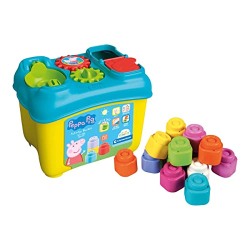 Clementoni 17715 Clemmy – „Peppa Pig“ Aktivitäts-Eimer, mechanisches Spielzeug mit 15 Bausteinen, farbenfrohes Babyspielzeug für Kleinkinder ab 10 Monaten Clementoni 17715 Clemmy – „Peppa Pig“ Aktivitäts-Eimer, mechanisches Spielzeug mit 15 Bausteinen, farbenfrohes Babyspielzeug für Kleinkinder ab 10 Monaten von Clementoni