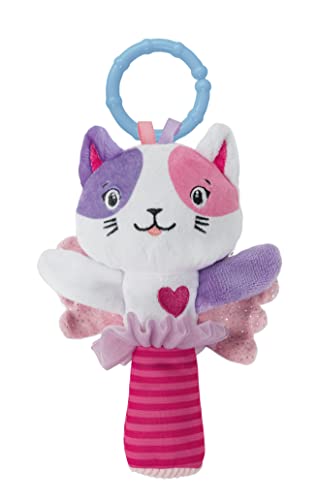 Clementoni - 17784 - Lovely Cat Rattle - Rassel für Neugeborene, weiches Plüsch, Babyspielzeug, Kinderwagenspiel, stärkt die motorischen und sensorischen Fähigkeiten, 100% maschinenwaschbar Clementoni - 17784 - Lovely Cat Rattle - Rassel für Neugeborene, weiches Plüsch, Babyspielzeug, Kinderwagenspiel, stärkt die motorischen und sensorischen Fähigkeiten, 100% maschinenwaschbar von Clementoni