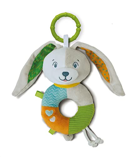 Clementoni - 17787 - Lovely Bunny Soft Rattle - Babyrassel, weiches Plüsch, Babyspiel, Rassel Kinderwagen Ring, stärkt die motorischen und sensorischen Fähigkeiten, 100% maschinenwaschbar Clementoni - 17787 - Lovely Bunny Soft Rattle - Babyrassel, weiches Plüsch, Babyspiel, Rassel Kinderwagen Ring, stärkt die motorischen und sensorischen Fähigkeiten, 100% maschinenwaschbar von Clementoni