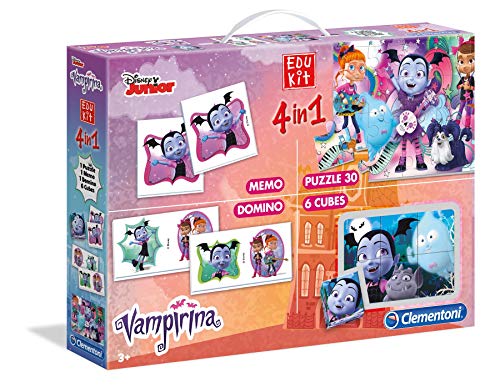 Clementoni 18025 Edukit 4 in 1 Vampirina, Mehrfarben von Clementoni