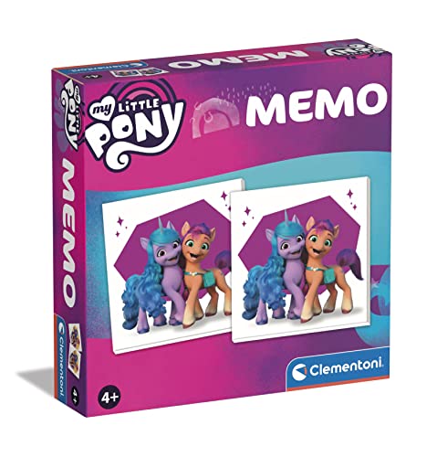 Clementoni - 18122 - Memo Game - My Little Pony - Memo-Spiel, 80 Kartenpaare, Kartenspiel Kinder, Lernspielzeug Ab 4 Jahre, Hergestellt in Italien von Clementoni