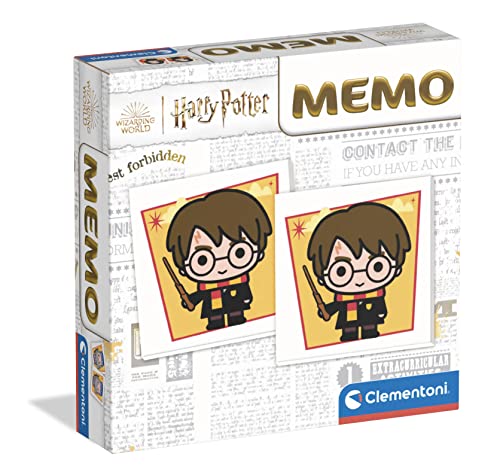 Clementoni - 18283 - Memo Game - Harry Potter - Memo-Spiel, 80 Kartenpaare, Kartenspiel Kinder, Lernspielzeug Ab 4 Jahre, Hergestellt in Italien von Clementoni