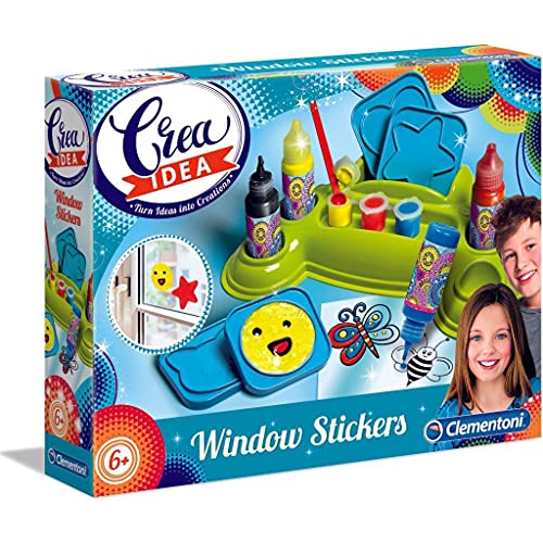 Clementoni - 18537 - Crea Idea - Fensteraufkleber, 6-10 Jahre von Clementoni