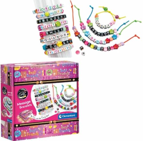Clementoni - 18634 - Crazy Chic - Spruch-Armbänder von Clementoni