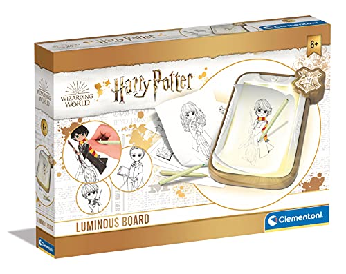 Clementoni Harry Potter Leucht-Zeichentafel - Zaubertafel zum Malen & Zeichnen magischer Charaktere und Szenen - Spiel zum Nachzeichnen - Kreativspiel für Potterheads ab 6 Jahren 18670 von Clementoni