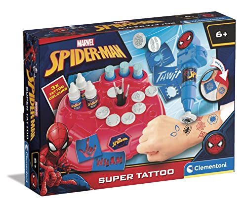 Clementoni - 18725 - Marvel - Tattoos - Kreativspielzeug, Geschenk-Set Für Kinder Ab 6 Jahren, Hergestellt in Italien Clementoni - 18725 - Marvel - Tattoos - Kreativspielzeug, Geschenk-Set Für Kinder Ab 6 Jahren, Hergestellt in Italien von Clementoni