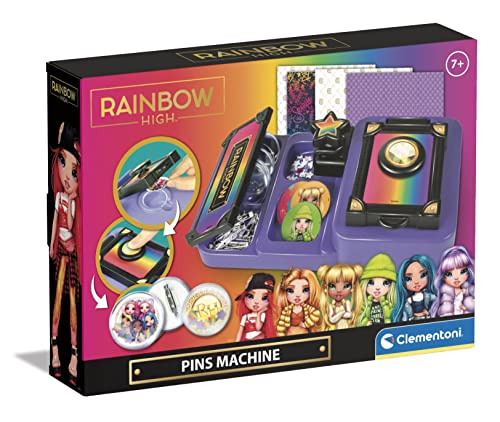 Clementoni 18726 Rainbow High-Button-Maker-Kreativspielzeug, Geschenk-Set Für Mädchen Ab 7 Jahren, Multicolor von Clementoni