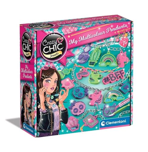 Clementoni - 18770 - Crazy Chic - My Multicolour Pendants - Kreatives Spielzeug Für Mädchen Ab 7 Jahren Clementoni - 18770 - Crazy Chic - My Multicolour Pendants - Kreatives Spielzeug Für Mädchen Ab 7 Jahren von Clementoni