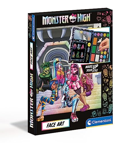 Clementoni Monster High Make-up-Set - Make-up-Set für Kinder - Kinder Schminkset mit Gesichtsfarben, Lidschatten zum Schattieren, Körperstifte, einen Applikator & Schwämme18788 Clementoni Monster High Make-up-Set - Make-up-Set für Kinder - Kinder Schminkset mit Gesichtsfarben, Lidschatten zum Schattieren, Körperstifte, einen Applikator & Schwämme18788 von Clementoni