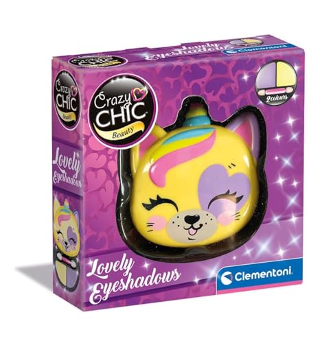 Clementoni Crazy Chic – Lovely Eyeshadows Einhorn, Schminke für Kinder ab 6 Jahren, tragbare Kosmetiktasche mit wasserabwaschbaren Lidschatten und Applikator, Sammlergeschenk, 18819 Clementoni Crazy Chic – Lovely Eyeshadows Einhorn, Schminke für Kinder ab 6 Jahren, tragbare Kosmetiktasche mit wasserabwaschbaren Lidschatten und Applikator, Sammlergeschenk, 18819 von Clementoni